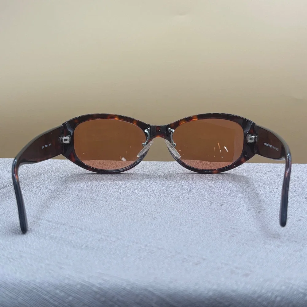 Emanuel Ungaro Vintage Tortoise Sunglasses Amber Lens Made in Italy 4007 7002